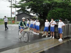 生徒会役員のあいさつ