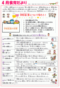 食育だより2022年4月