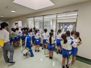 浄水場とクリンポートきぬを見学しましたf