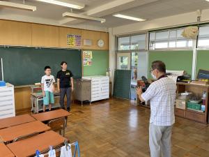 卒業アルバム用写真撮影が始まりましたa