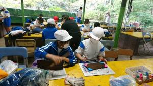 ５年生の宿泊学習【焼き板づくり】(4)f