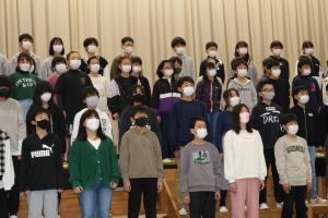 一中学区音楽交流会に参加しましたc