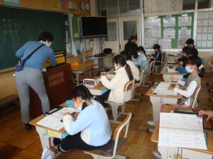 そろばんを使った授業d