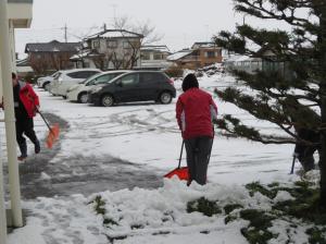 臨時休校　雪５