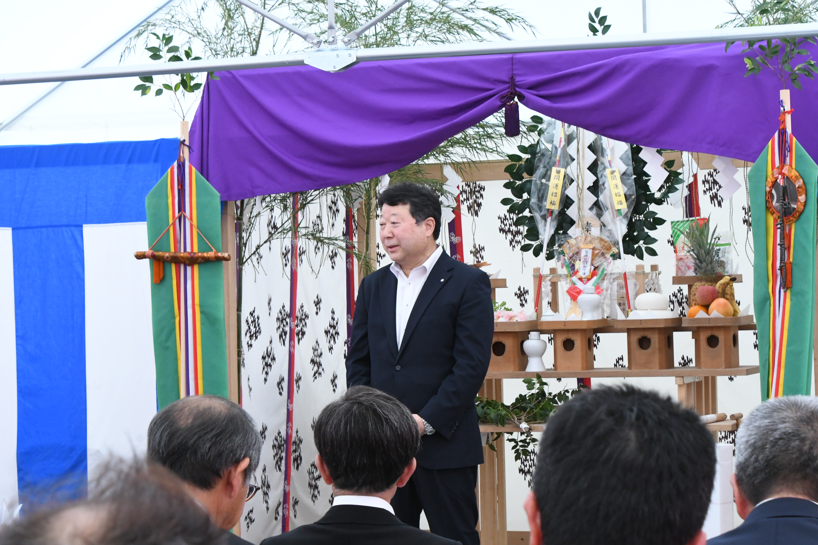起工式（町長挨拶）