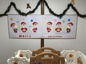 室内飾りサンタ