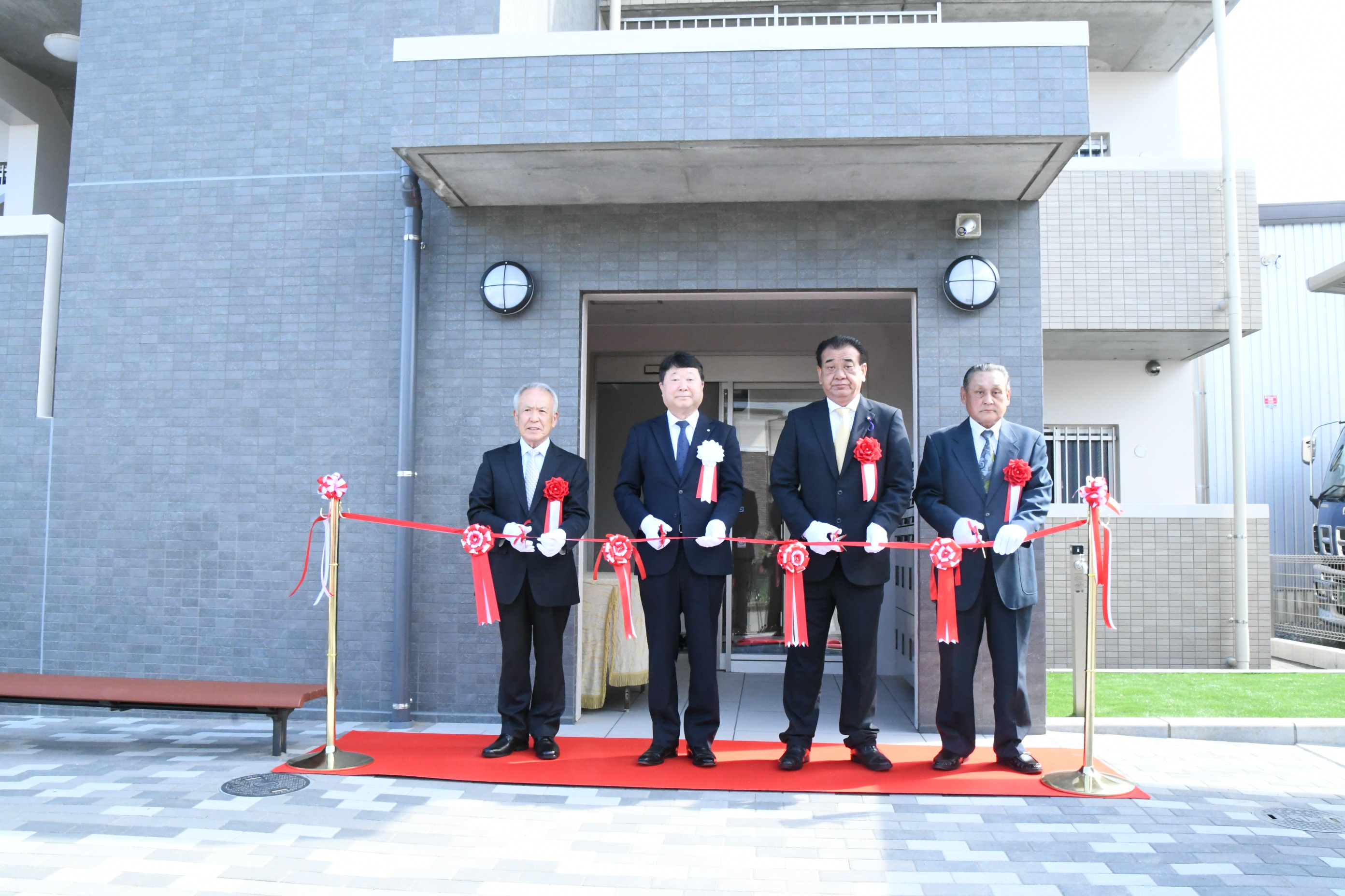 はなまるハイム落成式（テープカット）